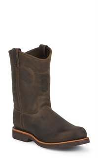 Chippewa Boots Chocolate Apache Plain 10 inch Wellington in